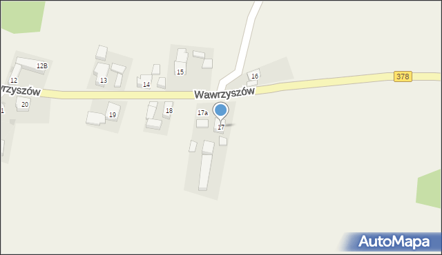 Wawrzyszów, Wawrzyszów, 17, mapa Wawrzyszów