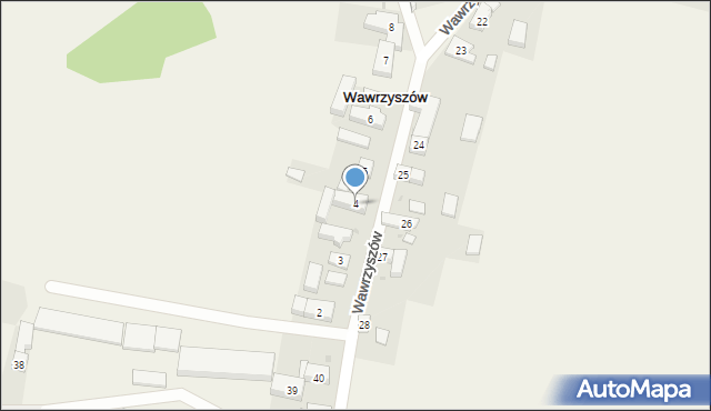 Wawrzyszów, Wawrzyszów, 4, mapa Wawrzyszów