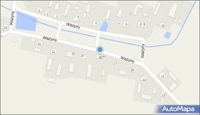 Ważyny, Ważyny, 18, mapa Ważyny