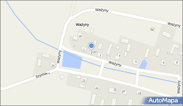 Ważyny, Ważyny, 2, mapa Ważyny