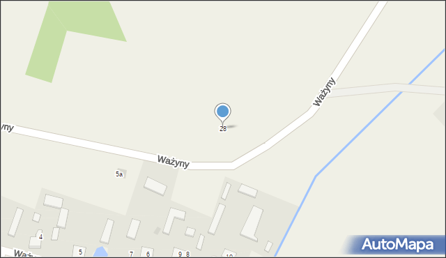 Ważyny, Ważyny, 28, mapa Ważyny