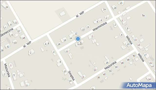 Węgorzewo, Warmińska, 7, mapa Węgorzewo