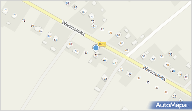 Wiązownica, Warszawska, 51, mapa Wiązownica