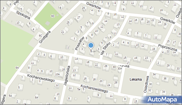 Wieliczka, Warzycka, 5, mapa Wieliczka
