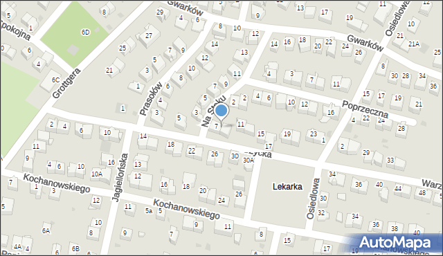 Wieliczka, Warzycka, 9, mapa Wieliczka