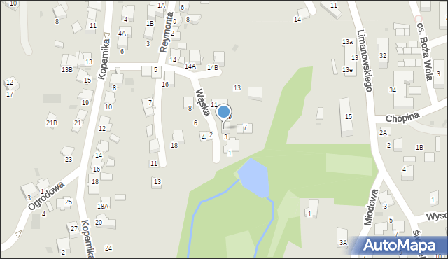 Wieliczka, Wąska, 5, mapa Wieliczka