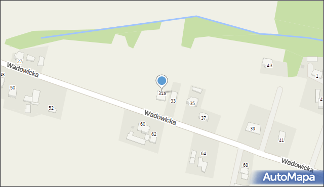 Wieprz, Wadowicka, 31a, mapa Wieprz