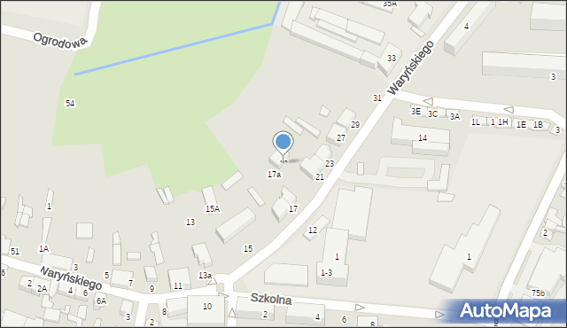 Wieruszów, Waryńskiego Ludwika, 19, mapa Wieruszów