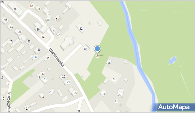 Wilga, Warszawska, 28, mapa Wilga