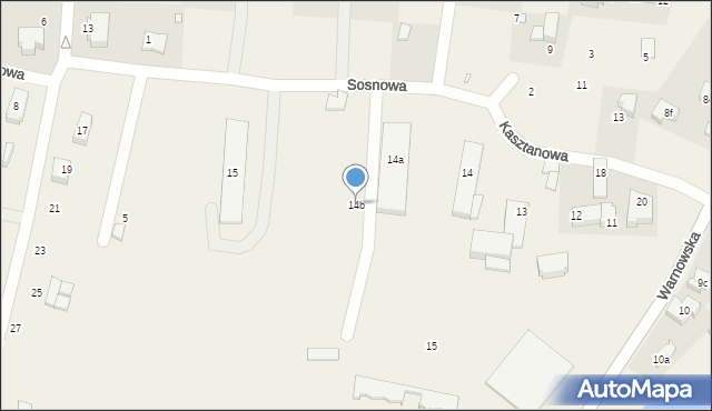 Wisełka, Warnowska, 14b, mapa Wisełka