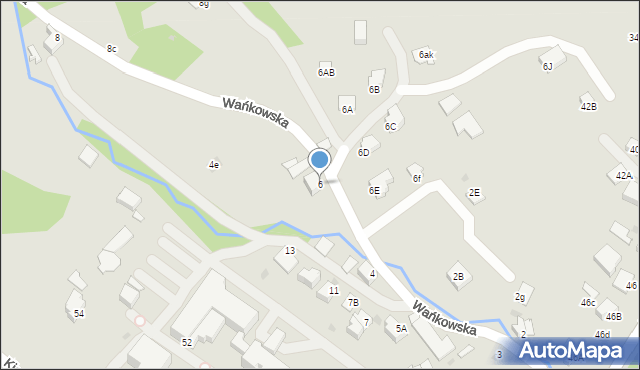 Wisła, Wańkowska, 6, mapa Wisła