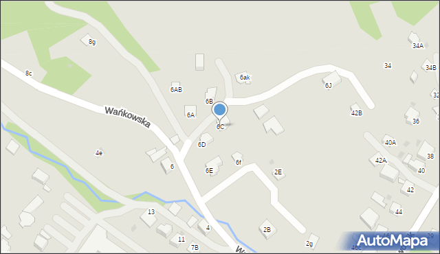 Wisła, Wańkowska, 6C, mapa Wisła