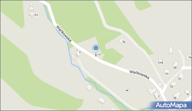 Wisła, Wańkowska, 8c, mapa Wisła