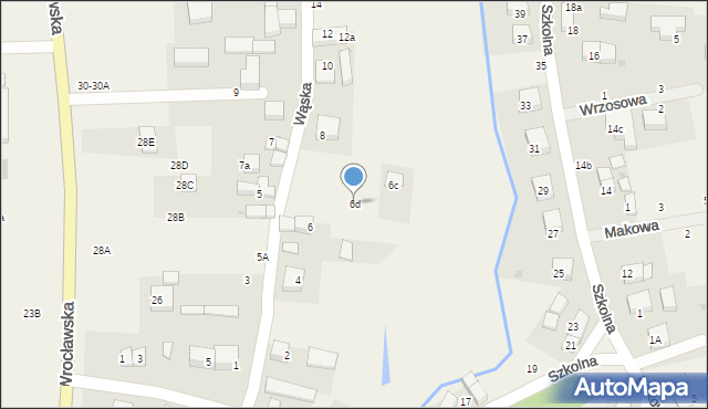 Wisznia Mała, Wąska, 6d, mapa Wisznia Mała