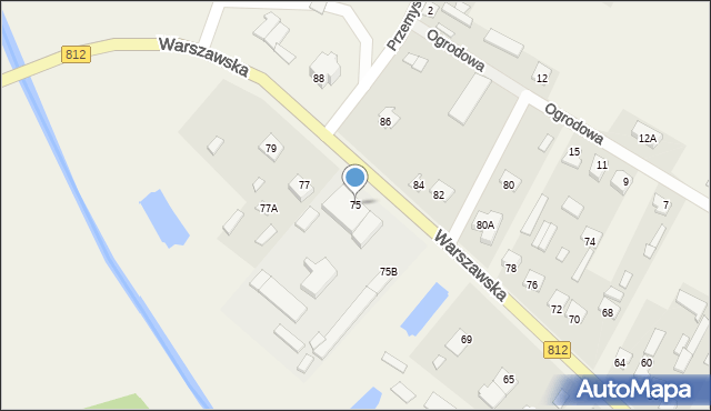 Wisznice, Warszawska, 75, mapa Wisznice