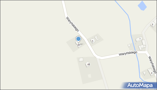 Witoszyn, Waryńskiego Ludwika, 4A, mapa Witoszyn