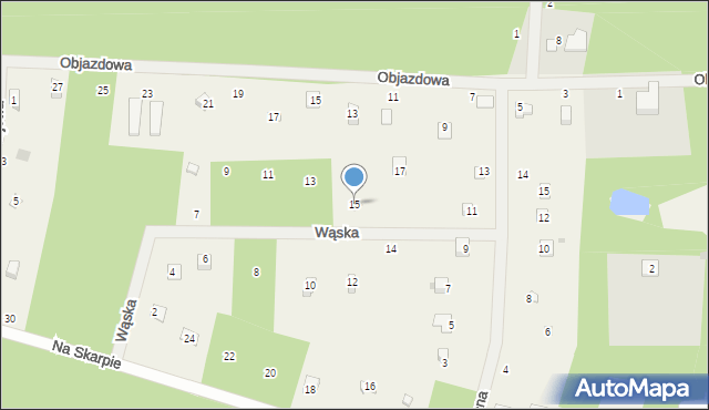 Władysławów, Wąska, 15, mapa Władysławów