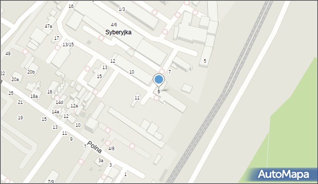 Włocławek, Wapienna, 9, mapa Włocławka