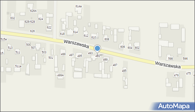 Wojcieszyn, Warszawska, 491, mapa Wojcieszyn