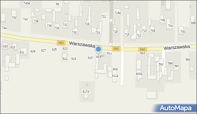 Wojcieszyn, Warszawska, 613, mapa Wojcieszyn