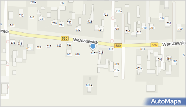 Wojcieszyn, Warszawska, 615, mapa Wojcieszyn