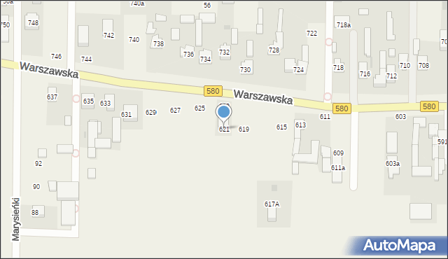 Wojcieszyn, Warszawska, 621, mapa Wojcieszyn