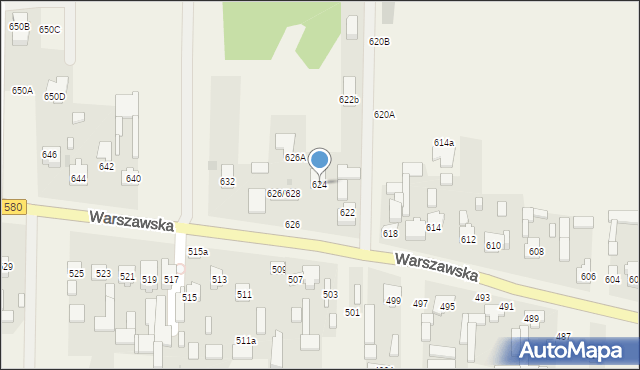 Wojcieszyn, Warszawska, 624, mapa Wojcieszyn