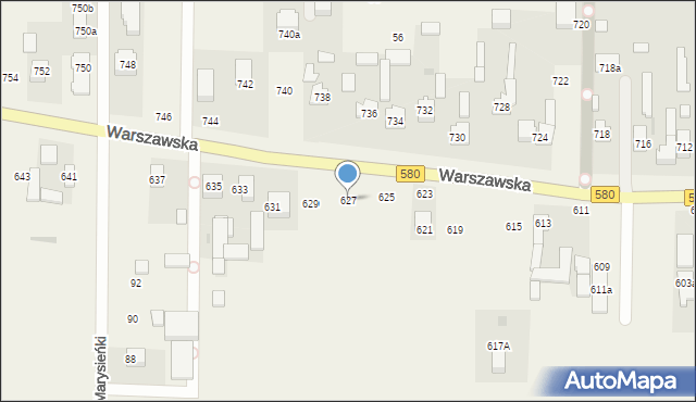 Wojcieszyn, Warszawska, 627, mapa Wojcieszyn