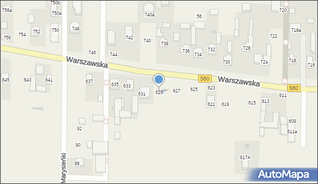 Wojcieszyn, Warszawska, 629, mapa Wojcieszyn