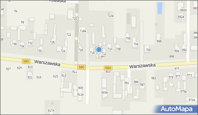 Wojcieszyn, Warszawska, 714, mapa Wojcieszyn