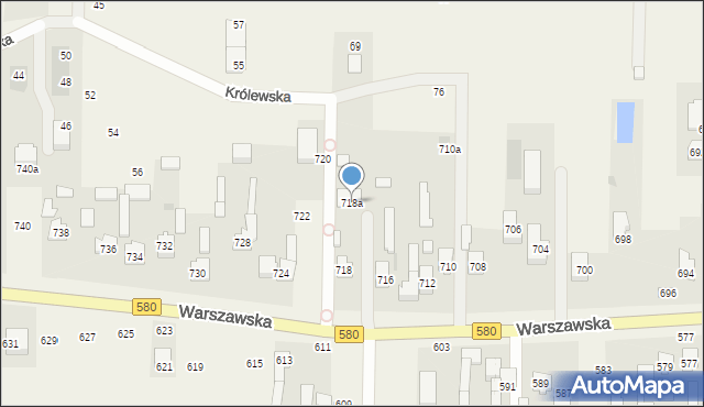 Wojcieszyn, Warszawska, 718a, mapa Wojcieszyn