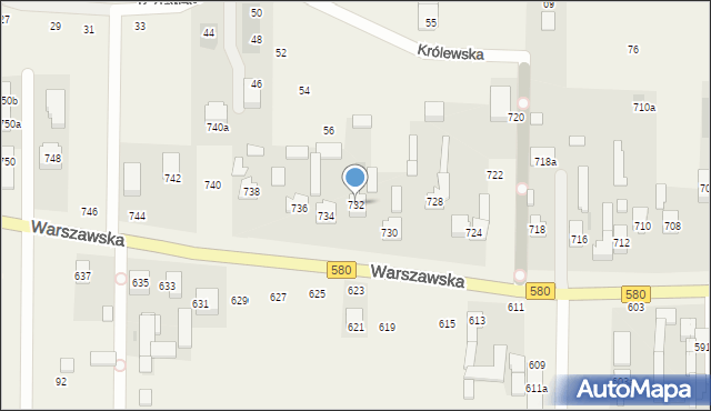 Wojcieszyn, Warszawska, 732, mapa Wojcieszyn