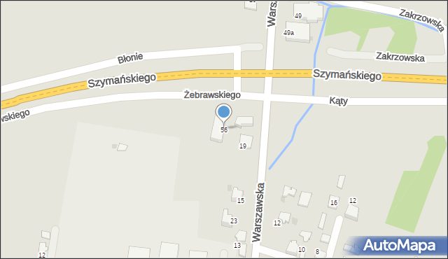 Wojnicz, Warszawska, 56, mapa Wojnicz