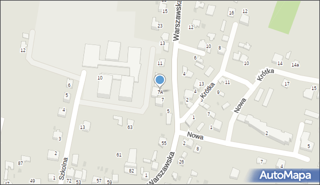 Wojnicz, Warszawska, 7A, mapa Wojnicz