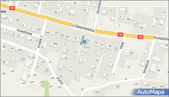 Wola Filipowska, Wąska, 1, mapa Wola Filipowska