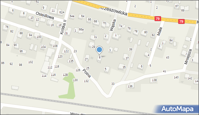 Wola Filipowska, Wąska, 4, mapa Wola Filipowska