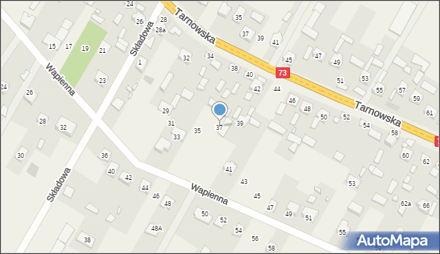 Wola Morawicka, Wapienna, 37, mapa Wola Morawicka