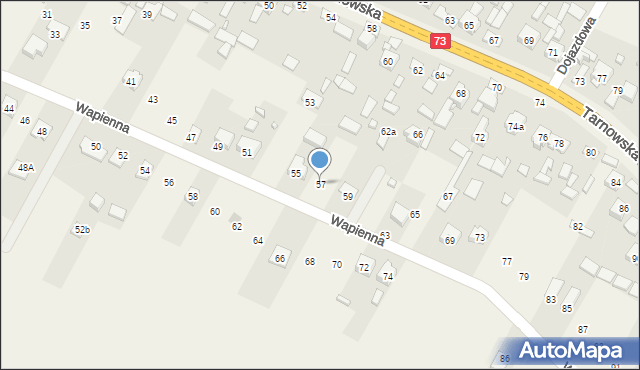 Wola Morawicka, Wapienna, 57, mapa Wola Morawicka