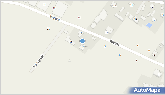 Wola Mrokowska, Wąska, 7, mapa Wola Mrokowska