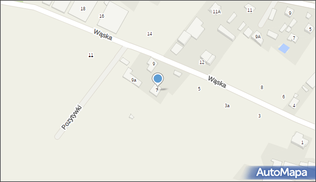 Wola Mrokowska, Wąska, 7A, mapa Wola Mrokowska