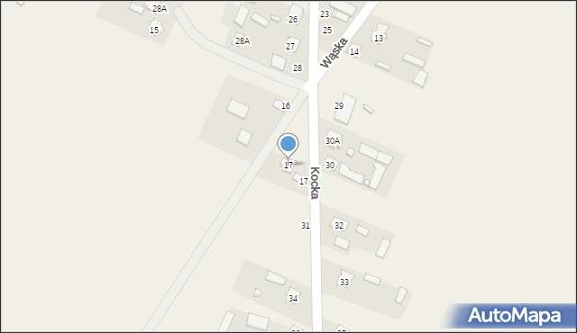 Wola Osowińska, Wąska, 17, mapa Wola Osowińska