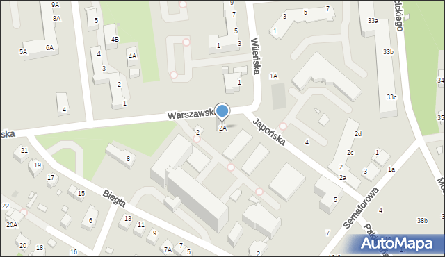 Wrocław, Warszawska, 2A, mapa Wrocławia