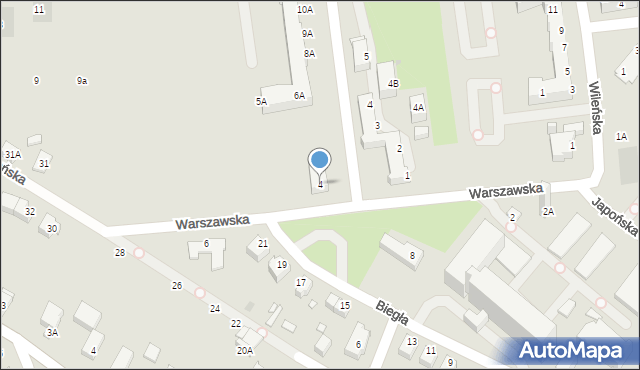 Wrocław, Warszawska, 4, mapa Wrocławia
