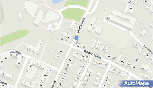 Wrocław, Wawrzyniaka Piotra, ks., 40, mapa Wrocławia