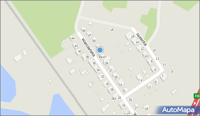 Wrocław, Warciańska, 41A, mapa Wrocławia