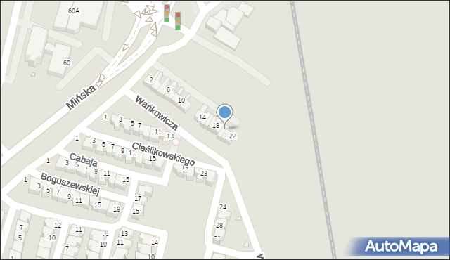 Wrocław, Wańkowicza Melchiora, 20A, mapa Wrocławia