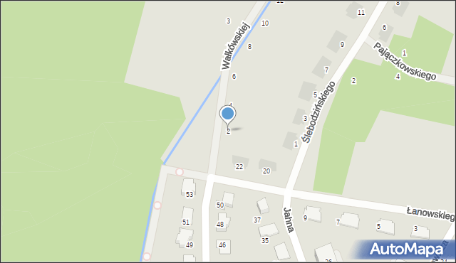 Wrocław, Wałkówskiej Hanny, 2, mapa Wrocławia