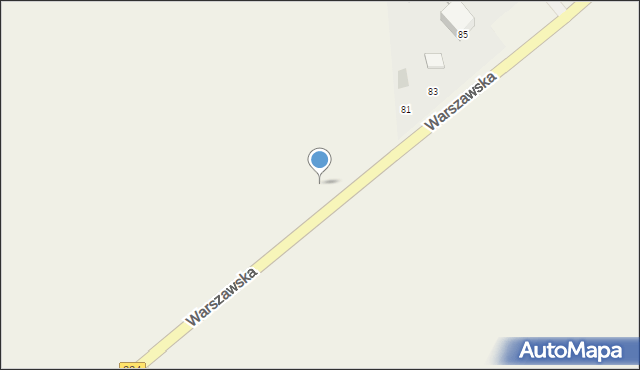 Wronów, Warszawska, 75, mapa Wronów