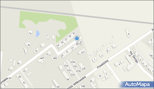 Września, Wawrzyniaka, ks., 33, mapa Wrześni