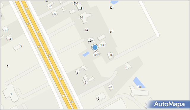 Wsola, Warszawska, 10, mapa Wsola